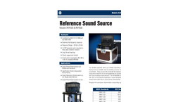Models REF500 & REF600 Reference Sound Source Brochure