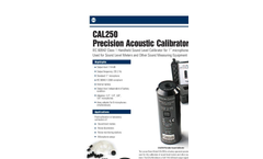 Model CAL250 - Precision Acoustic Calibrator Brochure