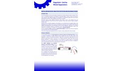 Regulator Cetrisa - Model R-SIM - Inductive Detection and Blowing Separator - Brochure