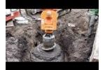 Geothermiebohrung mit Hohlbohrschnecke und Bohrantrieb von STDS-Jantz  Video