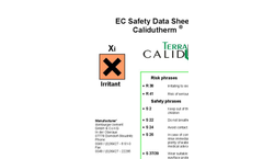 Calidutherm - Grouting Material for Geothermal Probes Brochure