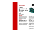 V2203 Series Power Generation Generator Spec Sheet