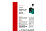QSB5 Series Power Generation Generators Spec Sheet