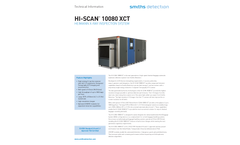 Hi-Scan - Model 10080 XCT - Heimann X-Ray Inspection System - Datasheet