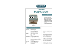 MultiWeb - Model G4T Series - Powerful Storage & Com­munication Unit - Brochure