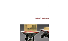 Model HV-Series - Hydraulic Vibration Testers Brochure