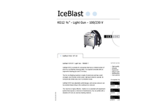 IceBlast - KG12 - Complete ¾” With Light Gun 110/230 V Specifications