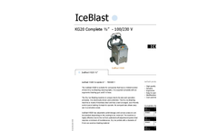 IceBlast - KG20 - Dry Ice Blasting Machine Technical Specifications