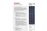 Model KU260-6MCA - Photovoltaic Modules Systems Brochure