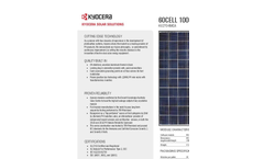 Model KU270-6MC - Photovoltaic Modules Systems Brochure