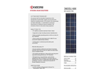 Model K D140 GX-LFBS - Photovoltaic Modules Systems Brochure