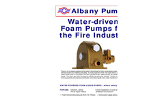 Water Driven Pumps for the Fire Industry Brochure