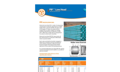 Diamond - Model 50 LB - Low Head PVC Plastic Irrigation Pipe Brochure