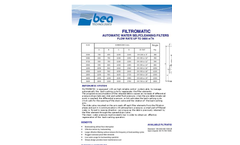 Filtromatic - Model FI - Medium Flow Rate Automatic Backwashing System Brochure