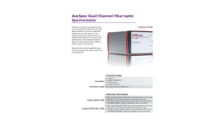 AvaSpec Dual-channel Fiber Optic Spectrometers Brochure