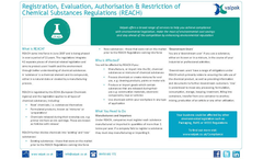 Registration, Evaluation, Authorisation & Restriction of Chemical Substances Regulations (REACH)