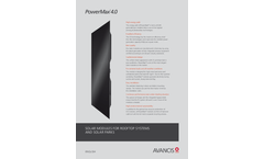 PowerMax - Model 4.0 - LC-4 - Solar Modules for Rooftop Systems and Solar Parks Brochure