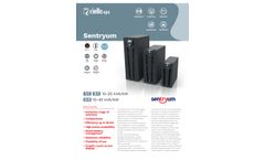 Sentryum - Model Power Range: 10 - 40 kVA - On Line UPS Systems - Datasheet