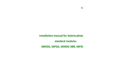 Monocrystalline Silicon Photovoltaic Module Installation-Brochure