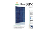 Monocrystalline Silicon Photovoltaic Module S6P2G Series