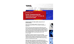 Topsil - Model FZ-Hitran - High Transmission Silicon Datasheet