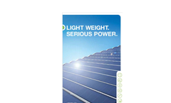 UniSolar PowerTilt - Solar Module - Brochure