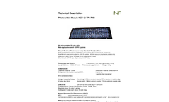 Model NCV 12 TP1 PNB - Photovoltaic Module Brochure
