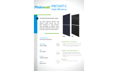 Crystal Advanced - Model PW72HT-C - High Efficiency Photovoltaic Modules - Datahseet