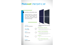 Photowatt - Model PW72HT-C-XF - Double Glass Photovoltaic Modules - Datasheet