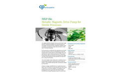  	CP-Pumpen - Model MKP-Bio - Magnetic Drive Centrifugal Pump for Sterile Processes Brochure