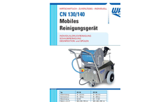 Walter - Model CN 130/140 - Mobile Cleaning System - Datasheet