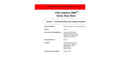 CDG Solution 3000 - Safety Data Sheet