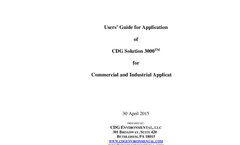 CDG Solution 3000 - Commercial and Industrial Applications