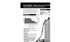 Porta-Matic - Submersible Pumps - Datasheet