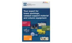 Tower Packings, Catalyst Support Material and Column Equipment - General Brochure