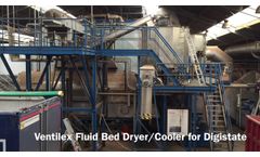 Ventilex Fluid Bed Dryer Cooler for Digistate - Video