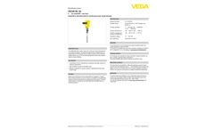 VEGACAL - Model 62 - Capacitive Rod Probe for Continuous Level Measurement - Brochure