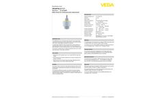 VEGAPULS - Model C 21 - Wired Radar Sensor for Continuous Level Measurement - Brochure