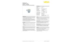 VEGAPULS - Model C 22 - Wired Radar Sensor for Continuous Level Measurement - Brochure