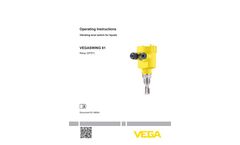 VEGASWING - Model 61 - Vibrating Level Switch for Liquids - Operating Instructions - Brochure