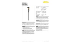 VEGAPOINT - Model 23 - Compact Capacitive Limit Switch with Tube Extension - Brochure