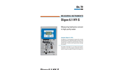Digox 6.1 - Measurement of Dissolved Hydrazine in the PPB-Range Brochure