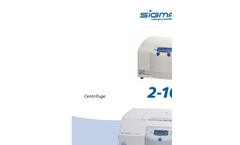 Sigma - Model 1-16K - Refrigerated Microcentrifuge-  Brochure