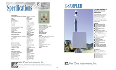 E-Sampler - Laser Backscatter Particulate Monitor Brochure