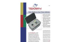 Tekran - Model 2505 - Mercury Vapor Primary Calibration Unit Brochure