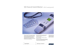 Model SD - Hand Held Meters- Brochure