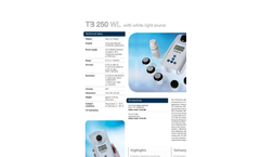 Model TB 250 W - Turbidity Meters- Brochure