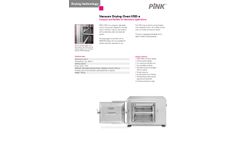 Pink - Model VSD-e - Vacuum Drying Ovens - Brochure