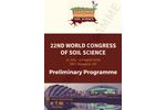 22nd World Congress of Soil Science - Preliminary Programme - Brochure