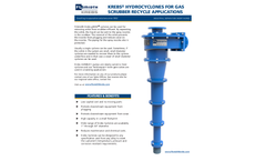 KREBS gMAX - Cyclones for Gas Scrubber Recycle Applications - Brochure